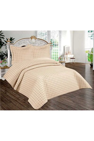 MORRİVAL Double Person Quilted Star Bed Cover 250X250