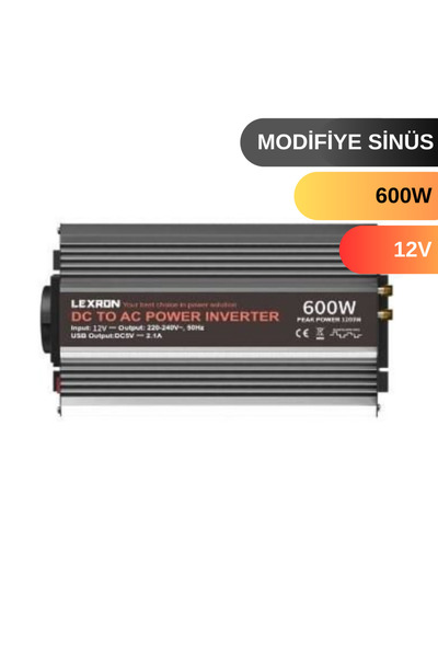 Lexron 600W 12V 600 WATT MODİFİYE SİNÜS İNVERTER