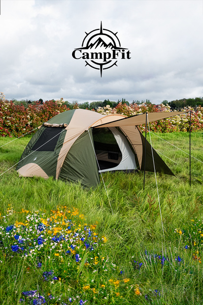 Campfit 5-6 Kişilik 4 Mevsim Su Geçirmez Tenteli Outdoor Kamp Çadırı