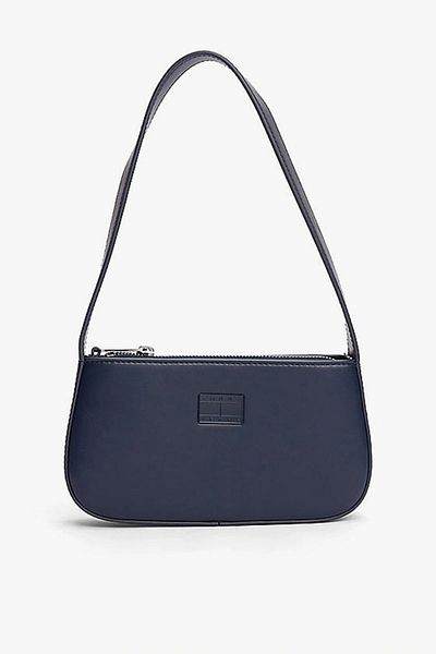 Tommy Hilfiger Women's Navy Blue Shoulder Bag with Logo