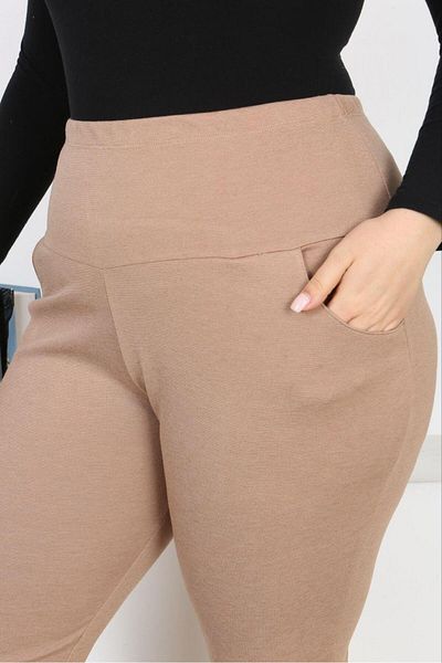 EMEZ Dark Cream Recoiler Spanish Leg Pants