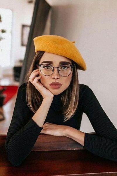 Mathilda Aksesuar French Painter Austrian Wool Felt Beret
