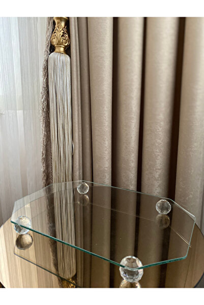 Housess Orchid Glass Crystal Standing Tray