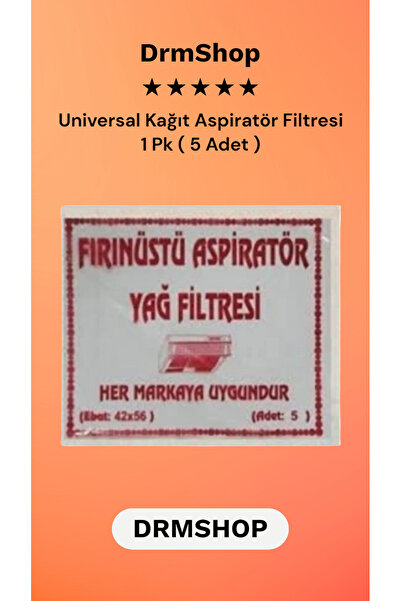 shopdrm Πανί φίλτρου λαδιού από χαρτί αναρρόφησης φούρνου 5 τεμαχίων