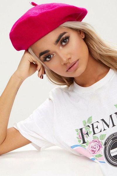 Mathilda Aksesuar French Painter Austrian Wool Felt Beret