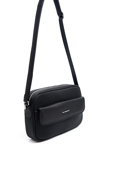 Silver Polo Silver & Polo Black - Geantă neagră SP1165 pentru femei
