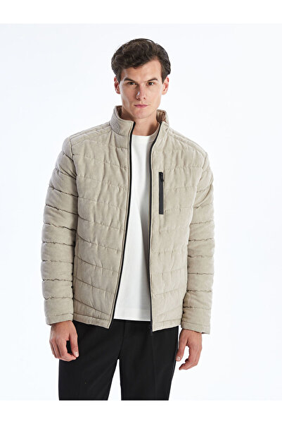 LC Waikiki LCW Standart Kalıp Dik Yaka Süet Erkek Mont