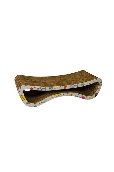 Rotipet قطة خدش بنمط قطة متوسطة - 60,5x15,5x24 سم