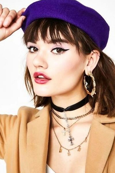 Mathilda Aksesuar French Painter Austrian Wool Felt Beret