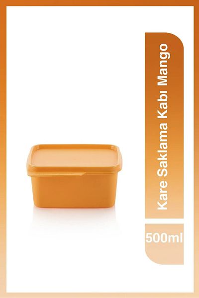 Tupperware Square Refrigerator Storage Container 500ml +160Ml Red Label