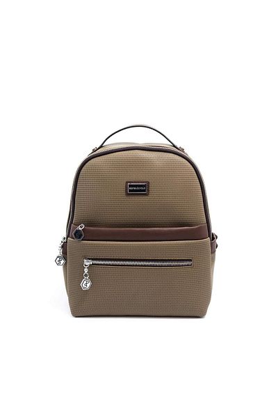 Silver Polo Silver & Polo L.Khaki - Καφέ SP1061 Γυναικείο σακίδιο πλάτης