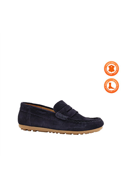 kids A more Limburg Deri Erkek Çocuk Loafer Ayakkabı Lacivert