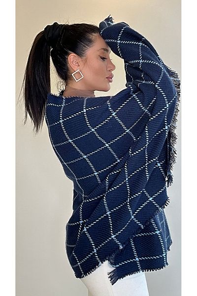 asalya Wool Knitwear Winter Shoulder Shawl