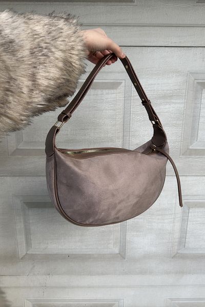 LEONAS Geantă de umăr pentru femei, model lat, oval, Roy Mink