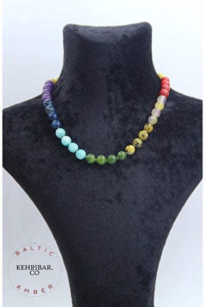 KehribarCo Kehribar-Karma Doğaltaş Bebek Ve Çocuk Kolye