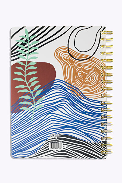 denden Redactar White Spiral Notebook, 17X24 cm