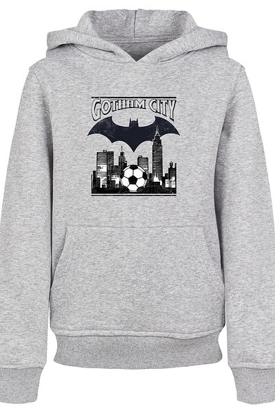 F4NT4STIC Kinder DC Comics Batman Football Gotham City and Batman with Basic Kids Hoody
