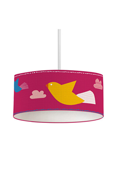 itsybitsy Çiçek ve Kuş Desenli Çocuk ve Bebek Tavan Aydınlatma - Amulet Serisi