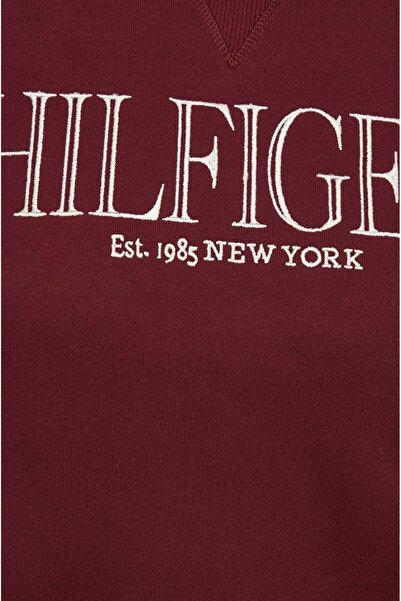 Tommy Hilfiger Kapşonlu Nakış İşlemeli Baskı Logo Sweatshirt