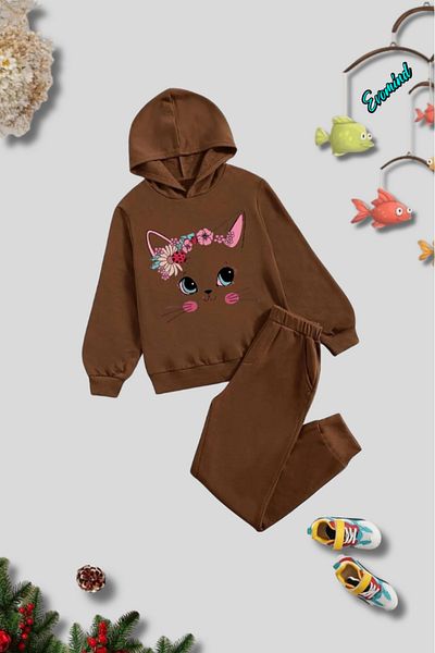 Evomind Σετ φόρμας KIDS με στάμπα με κουκούλα