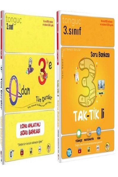 Tonguç Yayınları Tonguç Akademi 3.Sınıf Taktikli Soru Bankası ve Konu Anlatım...