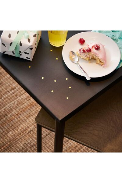 IKEA AKDENİZ SANDSBERG siyah 4 kişilik mutfak masası 67x110 CM