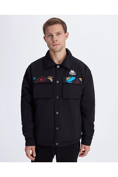 Kappa Authentic Heritage 
 Palmer Men's Black-Blue Regular Fit Coat