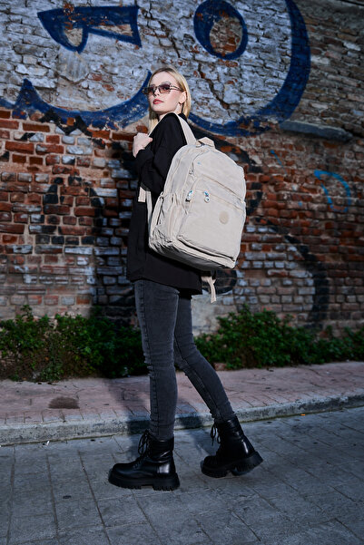 H&D COLLECTİON Şık Kaliteli Krinkıl Suya Dayanıklı Unisex Laptop Okul ve Seyehat Sırt Çantası