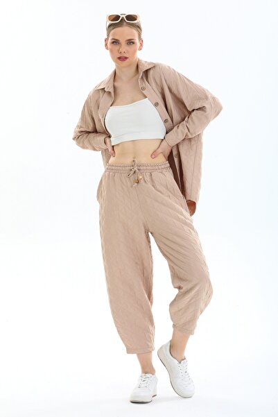 Reji Baggy Model Diamond Patterned Trousers