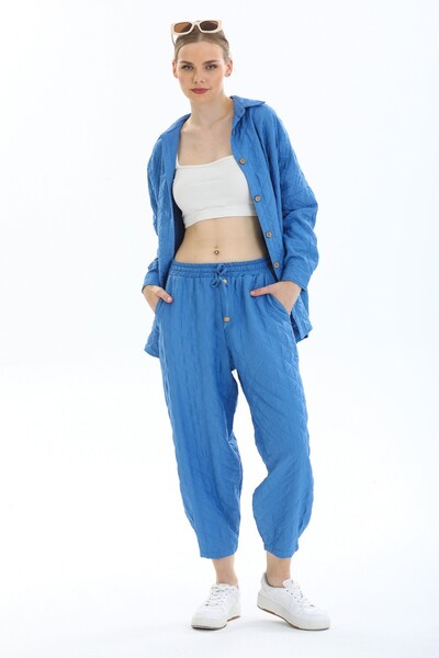 Reji Baggy Model Diamond Patterned Trousers