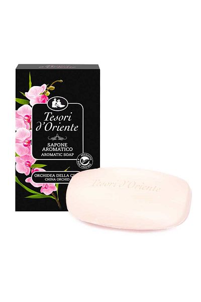Tesori d'Oriente Orchidea Imperiale - Italian Aromatic Solid Soap - Chinese Royal Orchid - 125 g