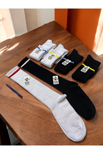 MSD Yetişkin Futbol Maç Çorabı 40-45 Tozluk Uzun Konç Halısaha Çorabı 6 Çift