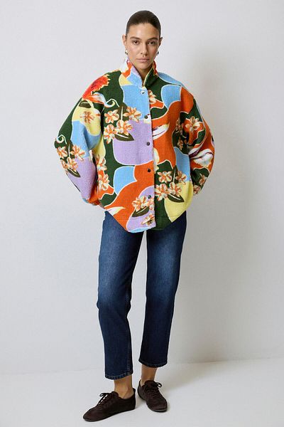 Touché Privé Plush Jacket with Patterns