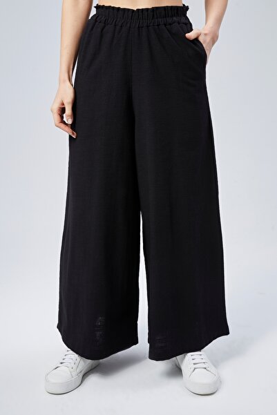 MAKSEN TEKSTİL Women's Flames with Linen Collar