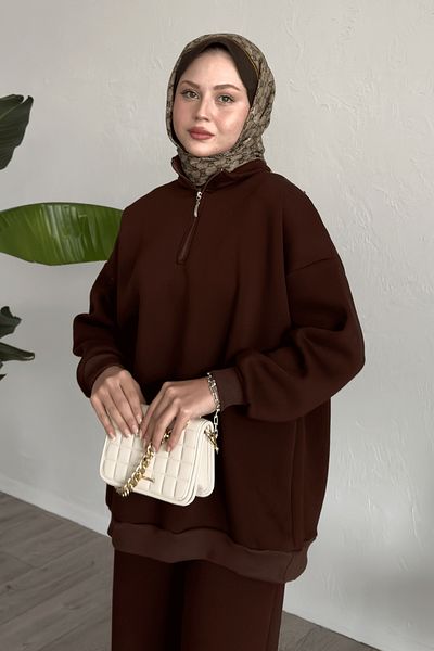 InStyle Σετ με φερμουάρ Bitter Brown Σετ δύο τεμαχίων