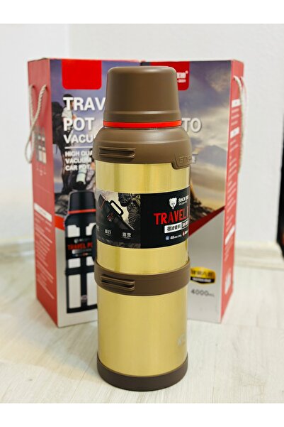 ABAYS ترمس ستانلس ستيل سعة 4 لتر يحافظ على البرودة أو السخونة لمدة 48 ساعة