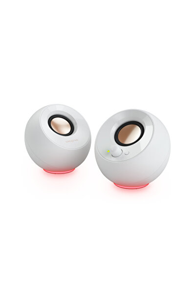 CREATIVE Pebble Se Beyaz 16w Rgb Aydınlatmalı Usb-c Stereo Multimedya Hoparlör Seti