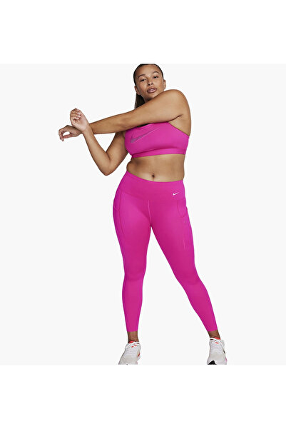 Nike Leggings roz pentru femei cu susținere ridicată și buzunare - model 7/8 dq5692