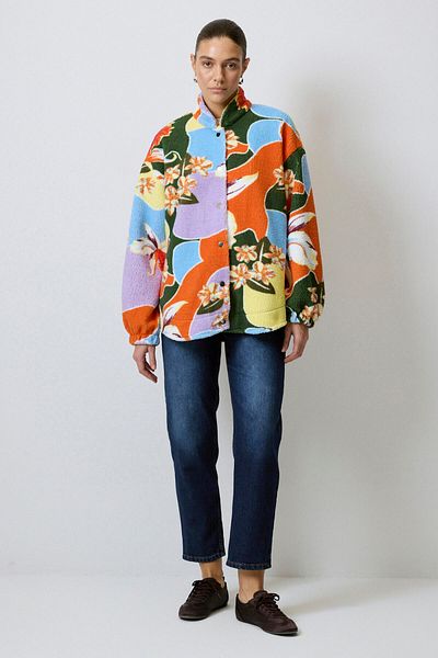 Touché Privé Plush Jacket with Patterns