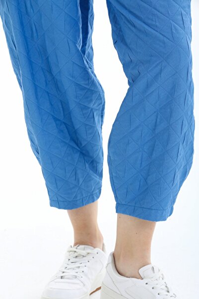 Reji Baggy Model Diamond Patterned Trousers