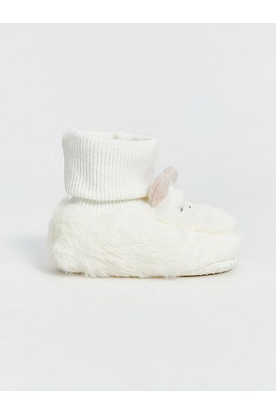LC Waikiki Lcw Steps Embroidered Baby Girl Socks Home Boots