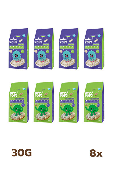 slimplus عبوة مكونة من 8 قطع من أرز البوبس الصغير وبوبس الحنطة السوداء الصغير...