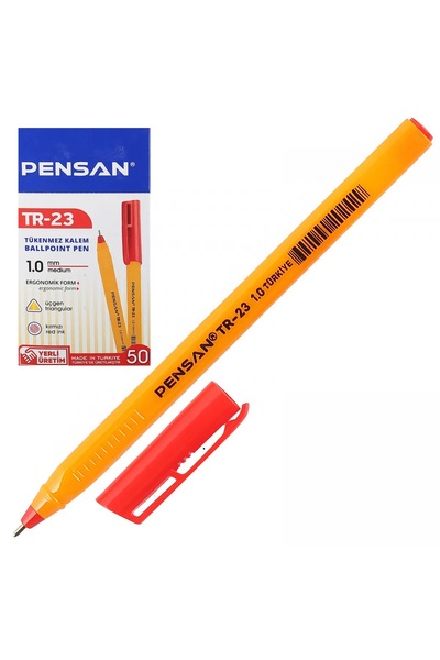 Pensan KIRMIZI KALEM 50 ADET