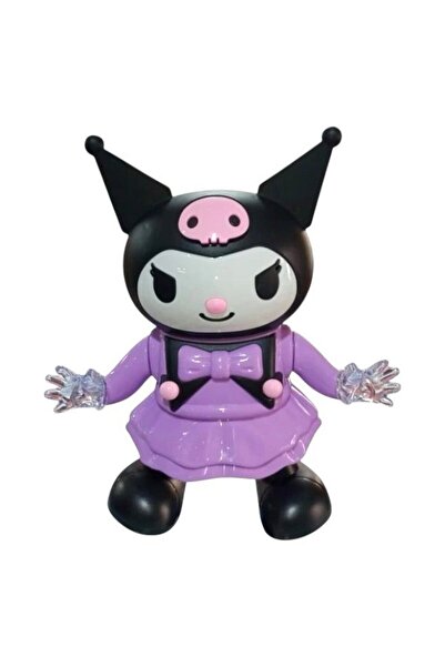 Genel Markalar Pilli Işıklı Dans Eden Sesli Işıklı Sevimli Kuromi 20 Cm