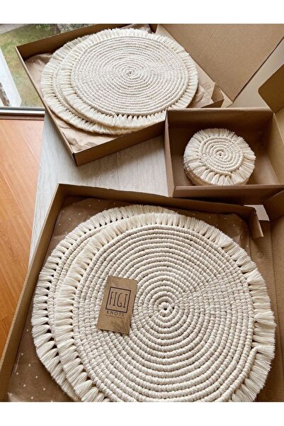 ARTTMACRAME Makrome Yemek Takımı ( 8 parça )