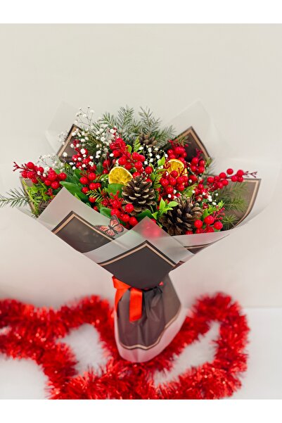 Çiçek Jumbo Kokina Buketi - Yılbaşı Hediyesi (21 Dal) Yapay
