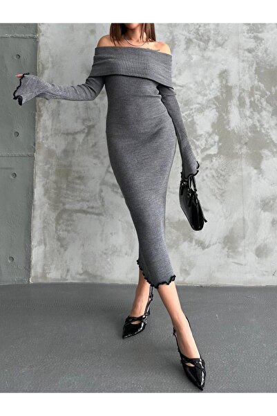 LAVİNİA Madonna yaka elbise