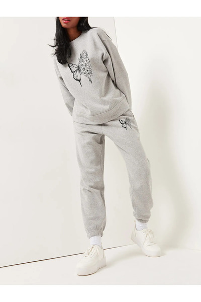 HOFFNUNG Set de trening Hanorac Jogger - Imprimat Oversize Raster Glugă