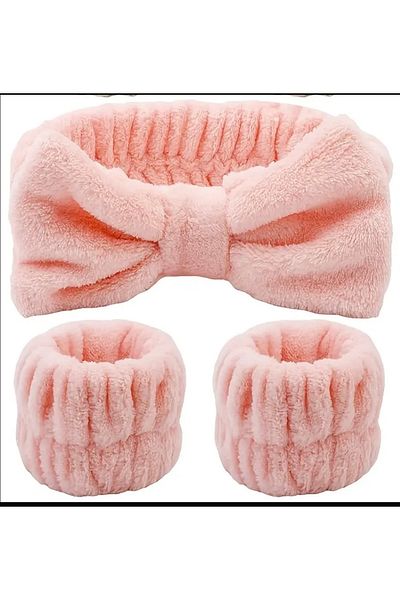 OzzTakı Set of Hair Band and Bracelet with Bow