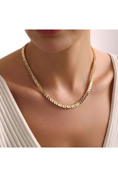 Sembol Gold İtaly Çavuş Zincir 14 Ayar 43 cm Fuar Ürünü